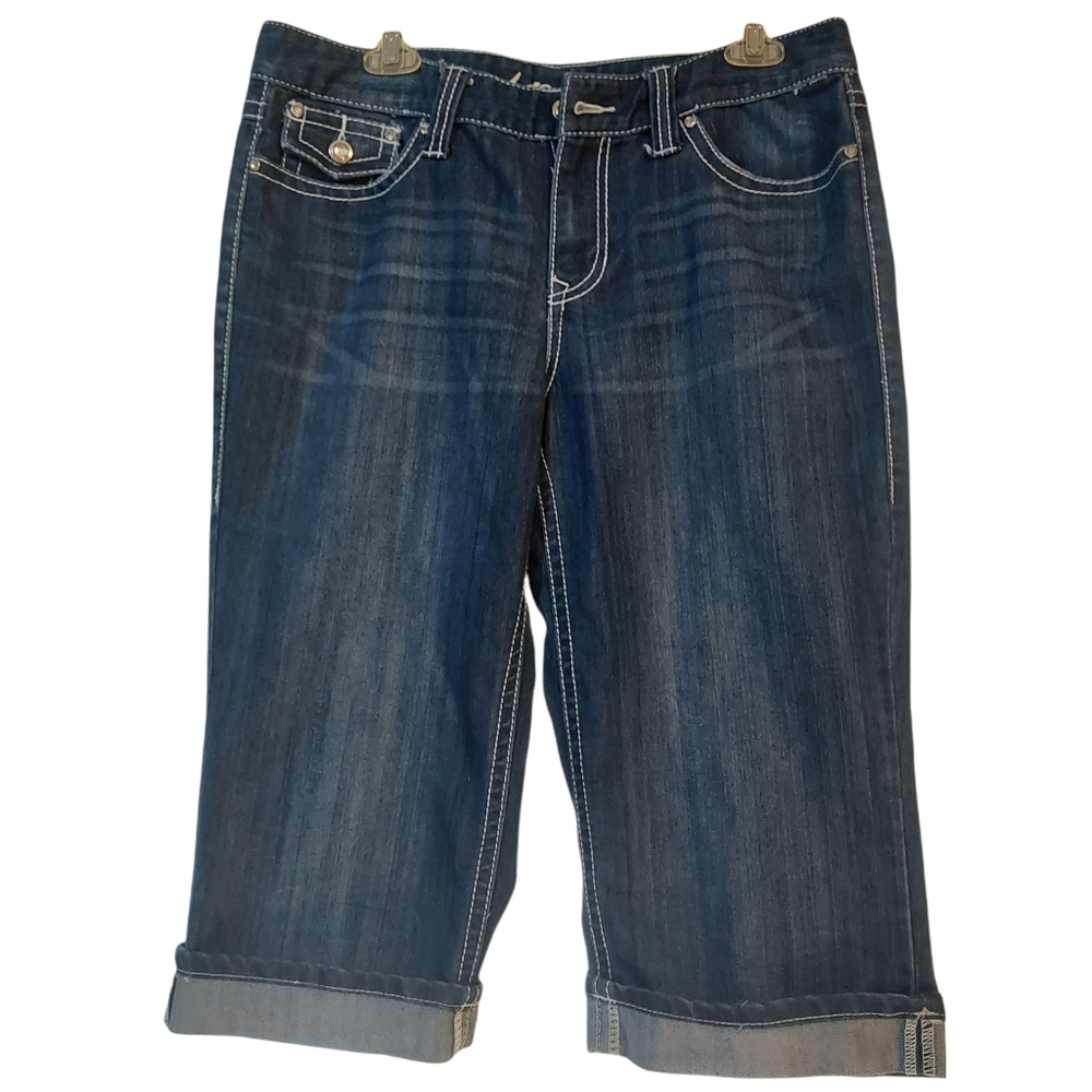 INC Blue Jean Capris